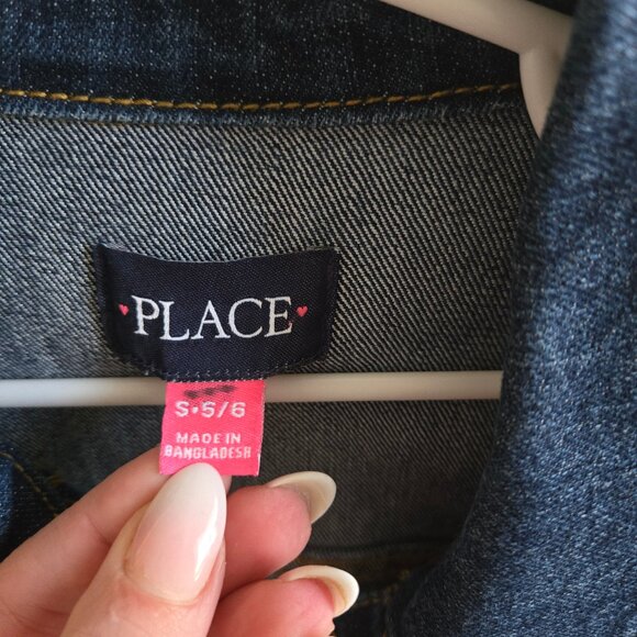The Children’s Place Girls Denim Jacket | Size 5/6 | Gently Worn - Picture 2 of 3